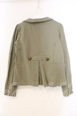 画像2: axes femme / ポケット刺繍カットジャケット M グリーン O-25-12-30-113-AX-TO-OW-OS