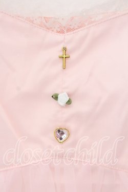 画像2: Swankiss / 重ねシフォンレースアップワンピース  ピンク O-25-12-30-009-CA-OP-YM-OS