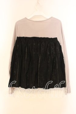 画像2: axes femme / ビスチェ風切り替えプルオーバー M クロ O-25-12-30-124-AX-TO-OW-OS