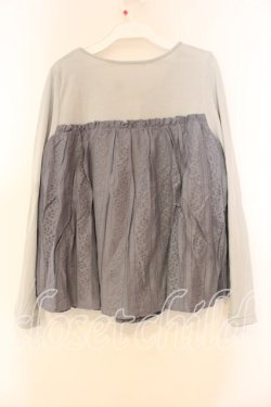 画像2: axes femme / ビスチェ風切り替えプルオーバー M ブルー O-25-12-30-125-AX-TO-OW-OS