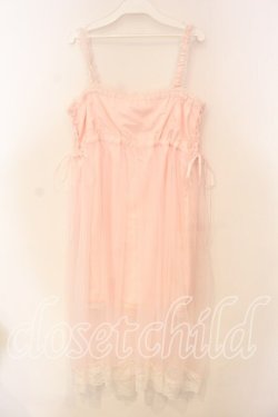 画像4: Swankiss / 重ねシフォンレースアップワンピース  ピンク O-25-12-30-009-CA-OP-YM-OS