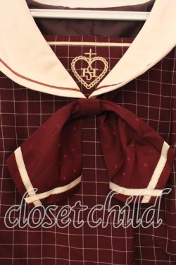 画像2: Secret Honey / セットアップ風セーラーワンピース 2 ワイン O-25-12-30-002-CA-OP-YM-OS