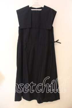 画像1: Jane Marple Dans Le Salon / Vintage marine collar dress ドレス M ネイビー O-25-12-30-017-JM-OP-IG-OS