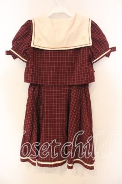 画像3: Secret Honey / セットアップ風セーラーワンピース 2 ワイン O-25-12-30-002-CA-OP-YM-OS