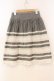 画像3: Jane Marple / ストライプレース配色スカート  クロ×シロ O-25-12-30-019-JM-SK-IG-OS (3)