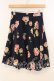 画像1: MILK / ローズプリントフレアースカート  ネイビー O-25-12-30-020-ML-SK-IG-OS (1)