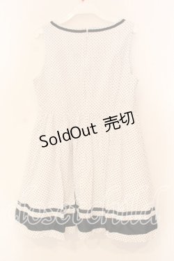 画像2: Ank Rouge / ドットジャンパースカート  シロ×クロ O-25-12-30-023-CA-OP-IG-ZT0104P