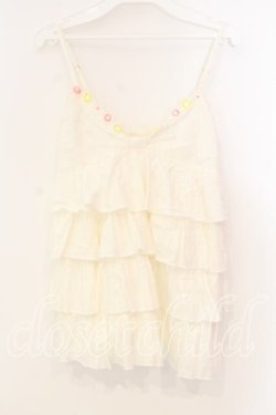 画像1: LIZ LISA / フラワーレースティアードキャミソール  シロ O-25-12-30-032-LO-TO-IG-OS