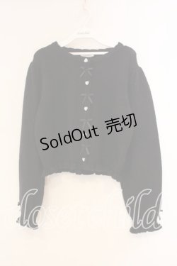 画像1: Alice Mashiro / ニットカーディガン L クロ O-26-01-05-029-0-TO-OW-ZT0107X