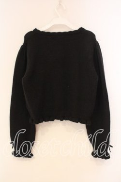 画像3: Alice Mashiro / ニットカーディガン L クロ O-26-01-05-029-0-TO-OW-ZT0107X