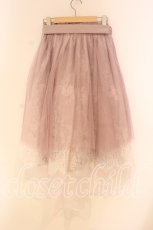 画像3: axes femme POETIQUE / レース×チュールイレヘムスカート M ピンク O-26-01-05-031-AX-SK-OW-ZH (3)