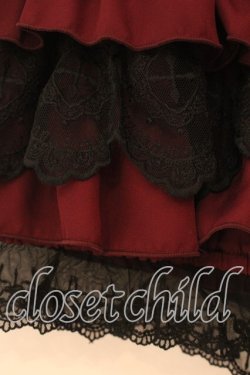 画像2: NIBBLE POISON / ゴシックフリルミニペチパン M ワイン O-26-01-05-033-0-PA-OW-OS