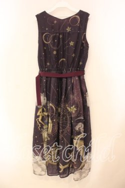 画像3: axes femme / タロットカードモチーフワンピース F パープル O-26-01-05-047-AX-OP-OW-OS