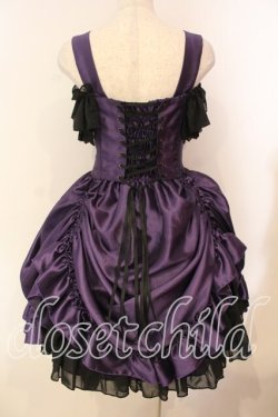 画像5: ATELIER PIERROT / バッスルコルセットジャンパースカート（202）  パープル O-26-01-05-004-EL-OP-IG-OS