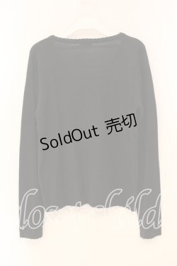 画像2: axes femme / 雪の結晶刺繍カーディガン M クロ O-26-01-05-054-AX-TO-OW-ZT536