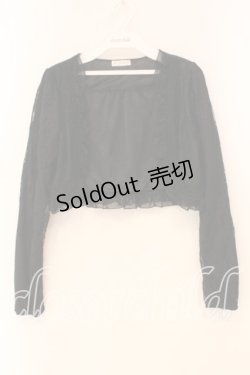 画像1: axes femme / レーシーボレロ M クロ O-26-01-05-056-AX-TO-OW-OS