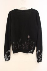 画像2: axes femme / 蝶刺繍カーディガン M クロ O-26-01-05-060-AX-TO-OW-ZT534 (2)