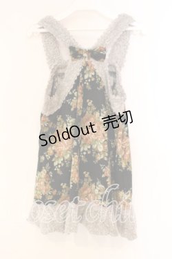 画像2: axes femme / 花柄アウターキャミ M クロ O-26-01-05-063-AX-TO-OW-OS