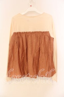 画像2: axes femme / ビスチェ風切り替えプルオーバー M オレンジ O-26-01-05-066-AX-TO-OW-OS