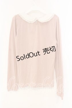 画像2: axes femme / 衿付きブロッキングプルオーバー M ピンク O-26-01-05-067-AX-TO-OW-OS