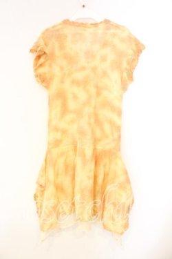 画像2: axes femme / ミックスカラーニットワンピース M イエロー O-26-01-05-078-AX-TO-OW-OS