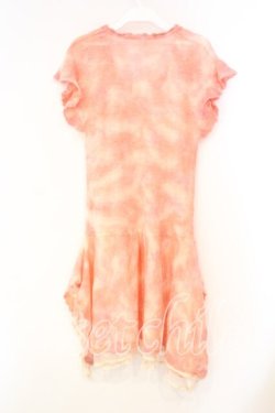 画像2: axes femme / ミックスカラーニットワンピース M ピンク O-26-01-05-079-AX-TO-OW-OS