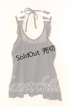 画像2: axes femme / フリルホルターキャミソール M クロ O-26-01-05-081-AX-TO-OW-OS