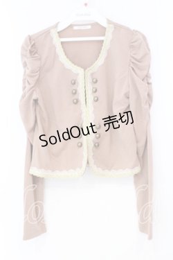 画像1: axes femme / ナポレオン風カーデ M ピンク O-26-01-05-085-AX-TO-OW-ZT535