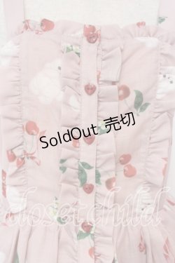 画像2: Chalmiere / チェリーバニー柄ジャンスカ  ピンク O-26-01-05-006-0-OP-IG-OS