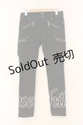 GHOST of HARLEM / ストレッチスキニーカーゴパンツ M ブラック O-26-01-05-088-GL-TO-YM-OS