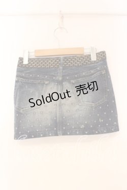 画像2: HYSTERIC GLAMOUR / プリントスウェットイージースカート F ブルー O-26-01-05-090-PU-PA-YM-OS