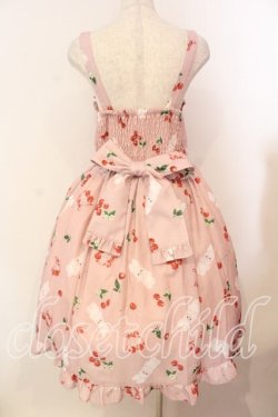 画像4: Chalmiere / チェリーバニー柄ジャンスカ  ピンク O-26-01-05-006-0-OP-IG-OS