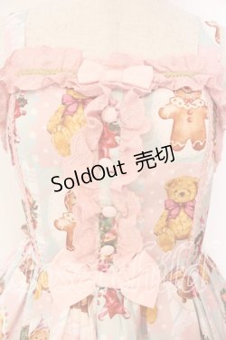 画像2: Chalmiere / クリスマス柄ジャンスカ  ピンク O-26-01-05-007-0-OP-IG-OS