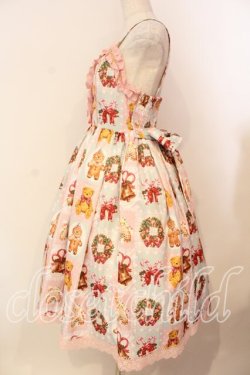 画像4: Chalmiere / クリスマス柄ジャンスカ  ピンク O-26-01-05-007-0-OP-IG-OS