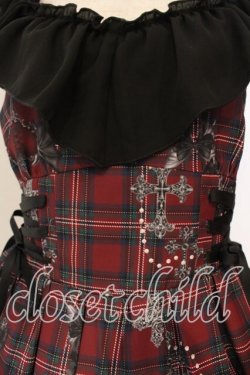 画像2: NIBBLE POISON / ナイトメアチェックワンピース M ワイン O-26-01-05-011-0-OP-OW-OS