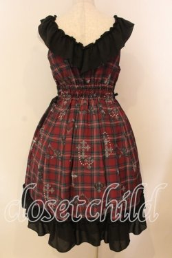 画像4: NIBBLE POISON / ナイトメアチェックワンピース M ワイン O-26-01-05-011-0-OP-OW-OS