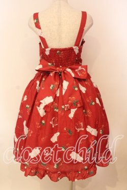 画像4: Chalmiere / チェリーバニー柄ジャンスカ M アカ O-26-01-05-012-0-OP-OW-OS