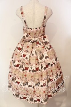 画像3: axes femme kawaii / お菓子柄ジャンパースカート  ピンク O-26-01-05-002-AX-OP-IG-OS