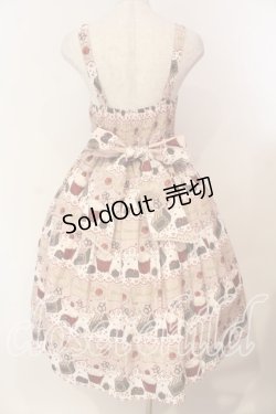 画像3: axes femme Kawaii / お菓子柄ジャンパースカート  ピンク O-26-01-05-002-AX-OP-IG-OS