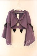 NIBBLE POISON / ボレロデザインショートジャケット M パープル O-26-01-05-017-0-JA-OW-ZT0107X