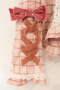 画像3: Chalmiere / タータンチェックジャケット M ピンク O-26-01-05-018-0-JA-OW-OS