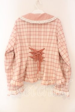 画像4: Chalmiere / タータンチェックジャケット M ピンク O-26-01-05-018-0-JA-OW-OS