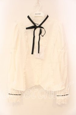 画像1: Eri Aino's Collection / シャーロットの水曜日ブラウス M シロ O-26-01-05-019-0-BL-OW-ZT0107X