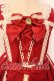 画像2: BABY,THE STARS SHINE BRIGHT / Ribbon Ribbon dropジャンパースカート  えんじ×シロ O-26-01-05-003-BA-OP-IG-OS (2)