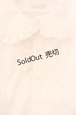 画像2: Chalmiere / コットンレース丸襟ブラウス M シロ O-26-01-05-022-0-BL-OW-OS