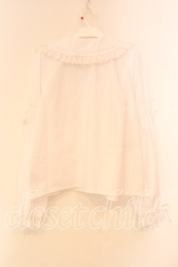 画像3: Chalmiere / コットンレース丸襟ブラウス M シロ O-26-01-05-022-0-BL-OW-OS