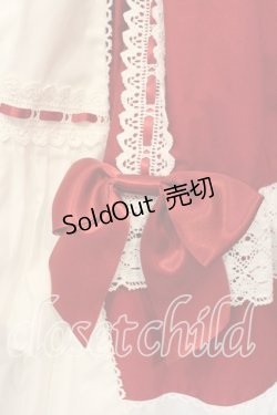 画像3: BABY,THE STARS SHINE BRIGHT / Ribbon Ribbon dropジャンパースカート  えんじ×シロ O-26-01-05-003-BA-OP-IG-OS