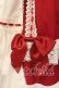 画像3: BABY,THE STARS SHINE BRIGHT / Ribbon Ribbon dropジャンパースカート  えんじ×シロ O-26-01-05-003-BA-OP-IG-OS (3)