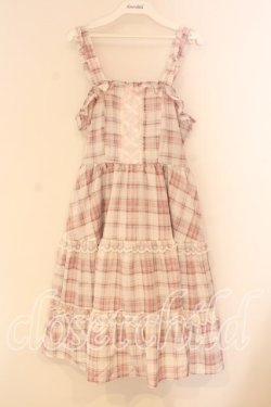 画像1: Alice Mashiro / TT*MAティアードジャンパースカート L ピンク O-26-01-05-025-0-OP-OW-OS