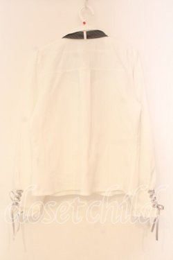 画像3: axes femme POETIQUE / ２ＷＡＹストライプタイ付ブラウス M シロ O-26-01-05-026-AX-BL-OW-ZT0107X